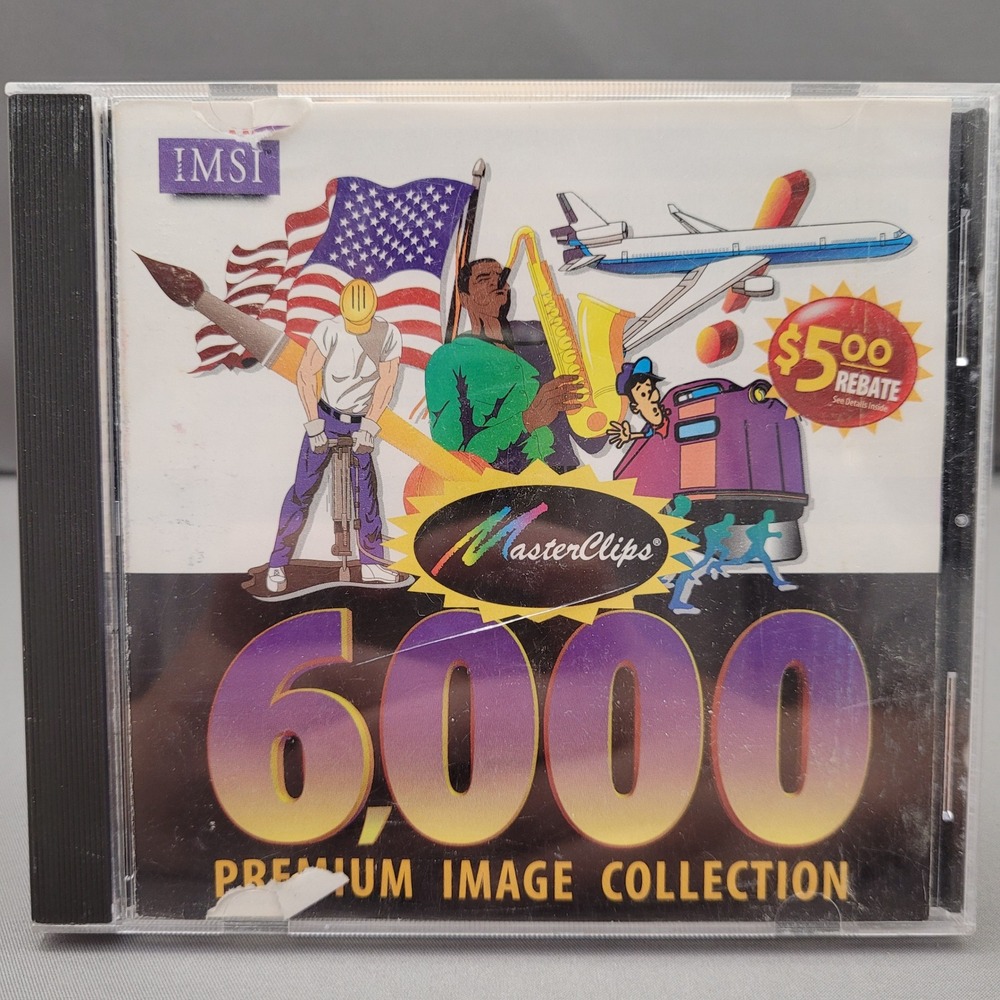 MasterClips 6000 Premium Image Collection by‎ IMSI (CD-ROM, 1997)